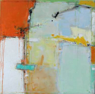 Original Minimalism Abstract Painting by Popei Ioan