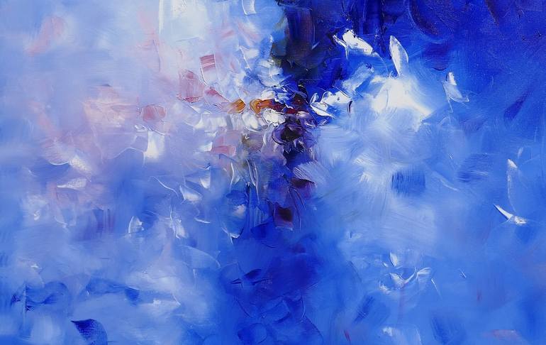 Original Abstract Landscape Painting by Popei Ioan
