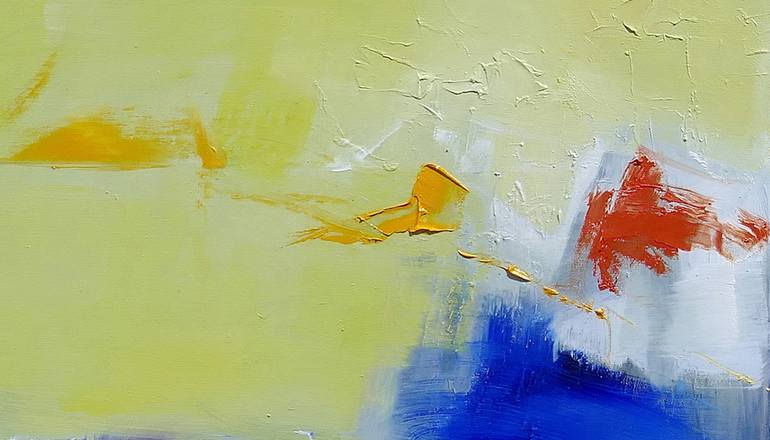 Original Abstract Landscape Painting by Popei Ioan