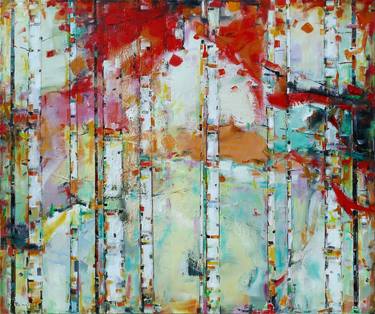 Original Abstract Landscape Paintings by Popei Ioan