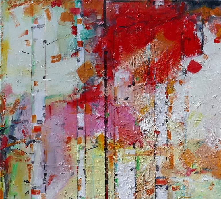 Original Abstract Landscape Painting by Popei Ioan