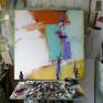 I called this painting "Full of Hope" ... because today I was in control of this feeling. Isolated due to the world pandemic, today, April 20, 2020, is the day of hope ... the hope that I place on the canvas ... with a lot of fervor ....