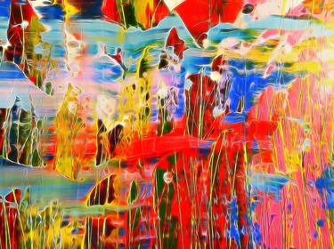 Original Abstract Expressionism Abstract Mixed Media by Maciek Peter Kozlowski