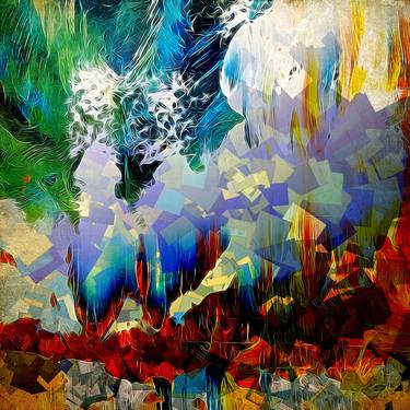 Original Abstract Expressionism Abstract Mixed Media by Maciek Peter Kozlowski