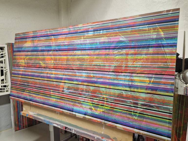 Original Abstract Expressionism Abstract Painting by Magnus Björklundh