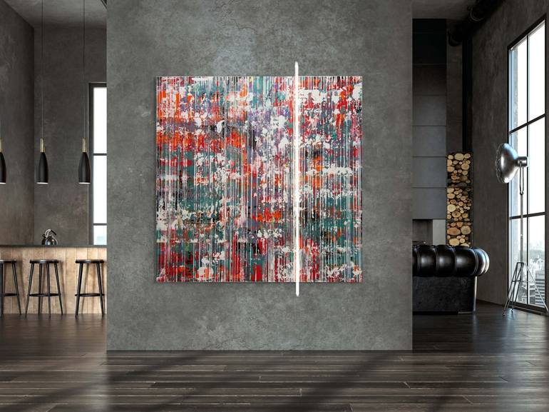 Original Abstract Expressionism Abstract Painting by Magnus Björklundh