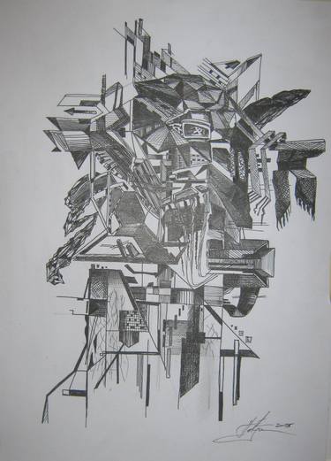 Print of Abstract Drawings by Predrag Radovanovic