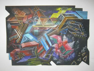 Print of Abstract Expressionism Abstract Drawings by Predrag Radovanovic