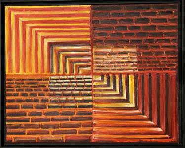 Original Abstract Expressionism Patterns Paintings by Pushpa Sah