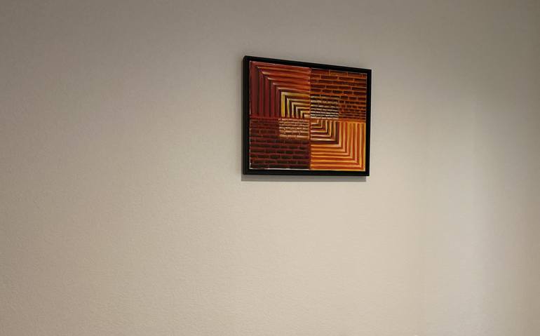 Original Abstract Expressionism Patterns Painting by Pushpa Sah