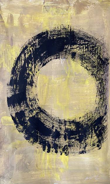 Original Abstract Expressionism Abstract Painting by Pushpa Sah