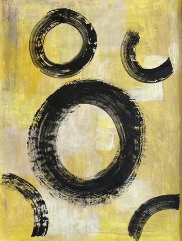Original Abstract Expressionism Abstract Painting by Pushpa Sah