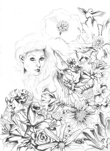 Print of Women Drawings by Katryna Jones