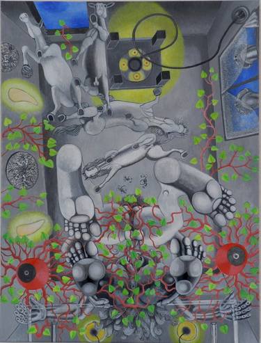 Original Figurative Body Painting by Claudio Artista
