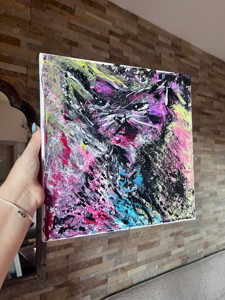 Original Abstract Animal Painting by Anna Horvath