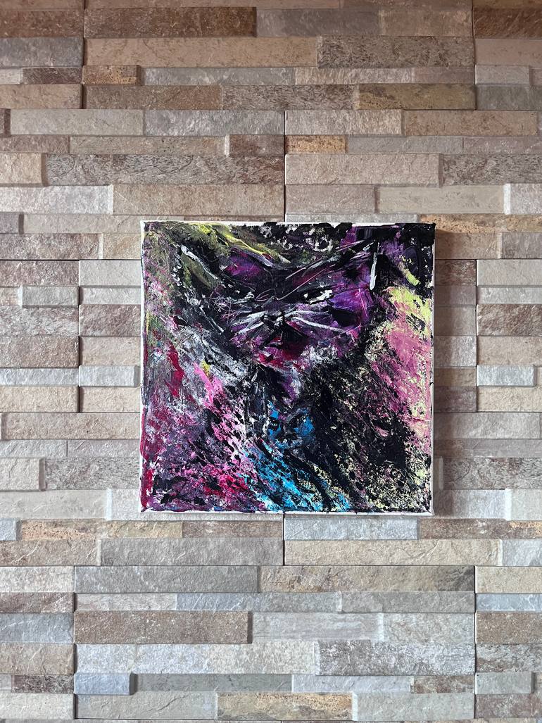 Original Abstract Animal Painting by Anna Horvath
