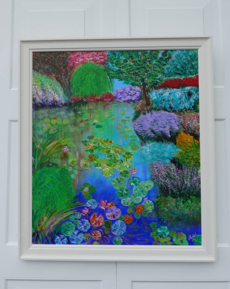 Original Garden Painting by Shahid Zuberi