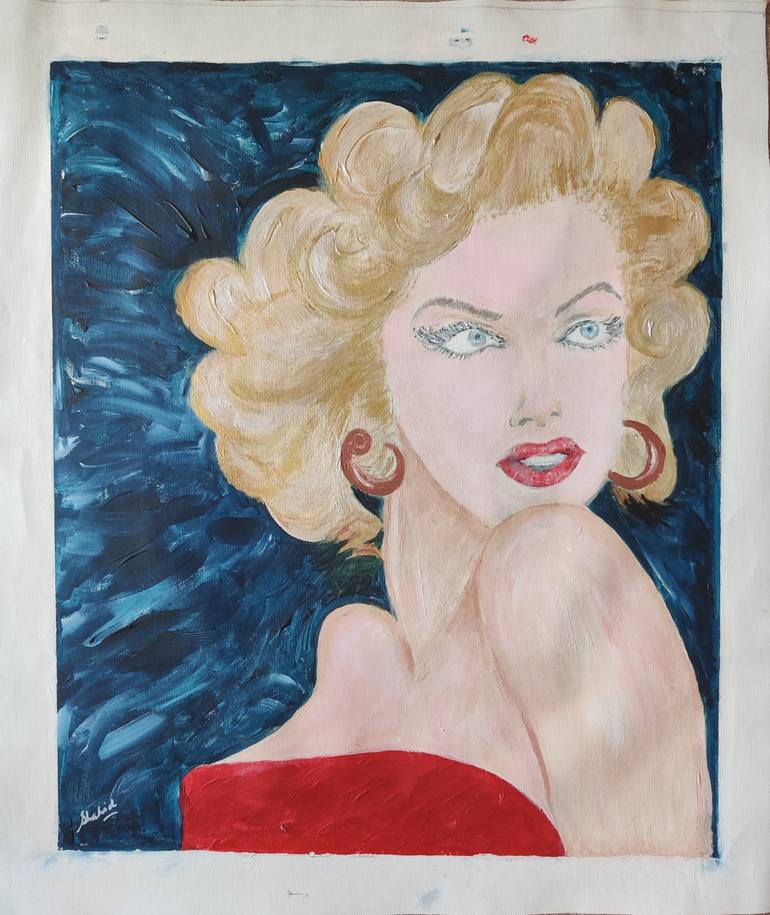 Marilyn Monroe Painting by Shahid Zuberi | Saatchi Art