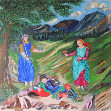 Original Baroque Classical Mythology Paintings by Shahid Zuberi