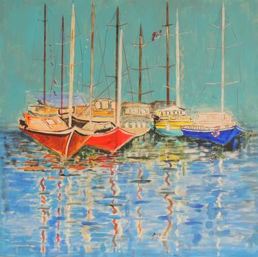 Original Expressionism Seascape Paintings by Shahid Zuberi