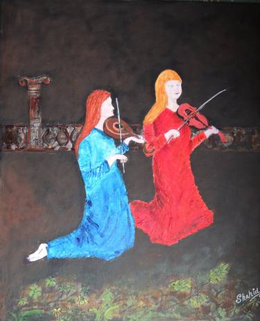 Print of Music Paintings by Shahid Zuberi