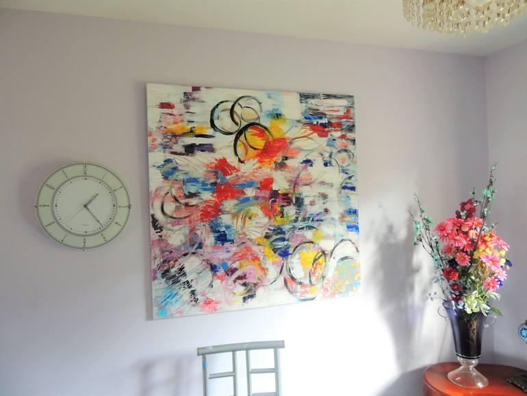 Original Abstract Expressionism Abstract Painting by Shahid Zuberi