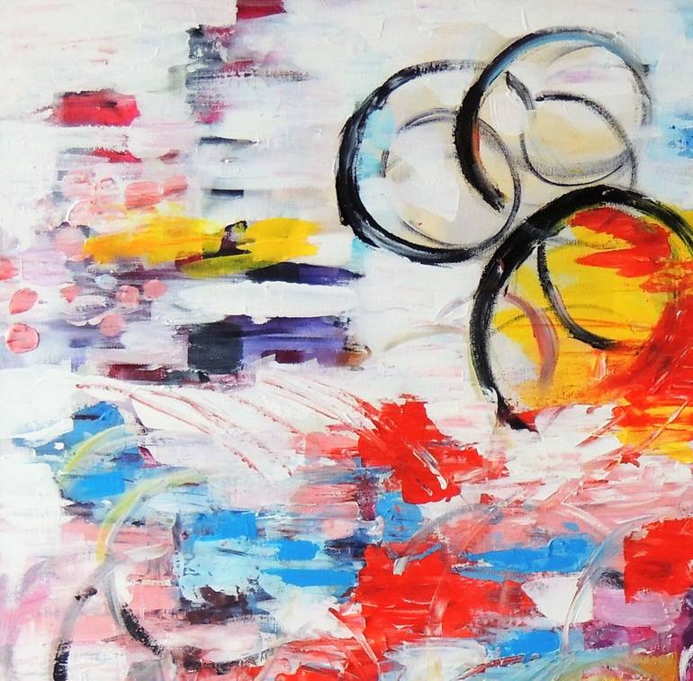 Original Abstract Expressionism Abstract Painting by Shahid Zuberi