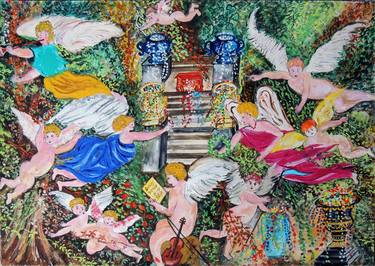 Original Expressionism Classical mythology Paintings by Shahid Zuberi