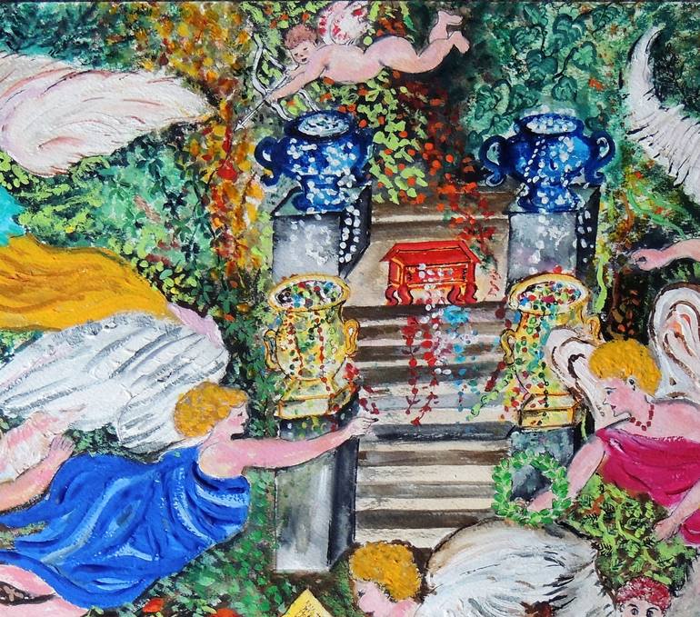 Original Expressionism Classical mythology Painting by Shahid Zuberi