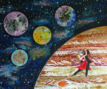 Print of Outer Space Paintings by Shahid Zuberi