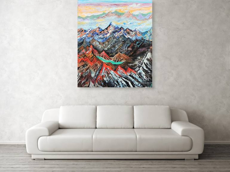 Original Expressionism Nature Painting by Shahid Zuberi