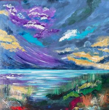 Print of Expressionism Seascape Paintings by Shahid Zuberi