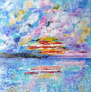Original Abstract Expressionism Seascape Paintings by Shahid Zuberi