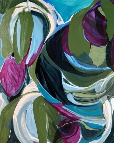 Original Abstract Nature Paintings by STACY GIBBONI