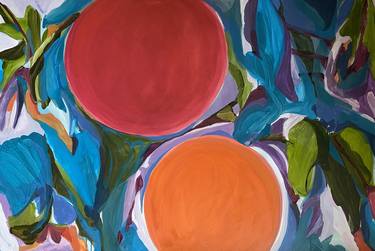 Original Abstract Botanic Paintings by STACY GIBBONI