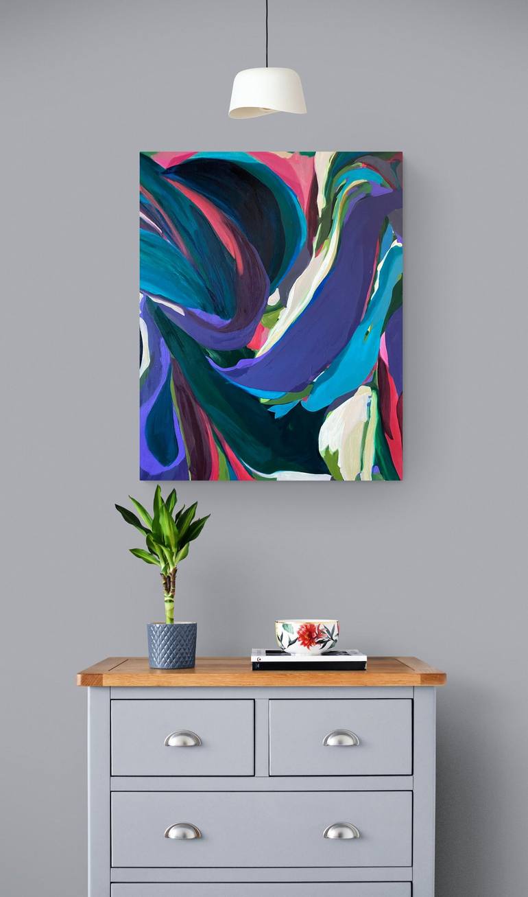 Original Fine Art Abstract Painting by STACY GIBBONI