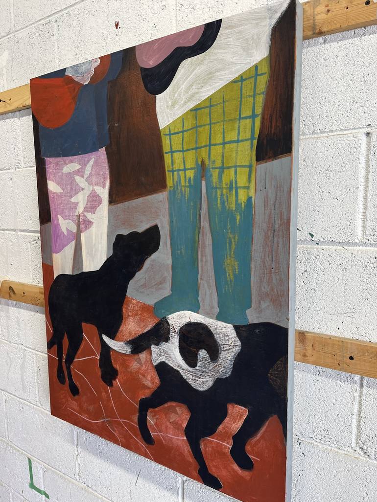 Original Dogs Painting by Martin Webb
