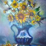Sunflowers by David Covello by Brick Yard Gallery