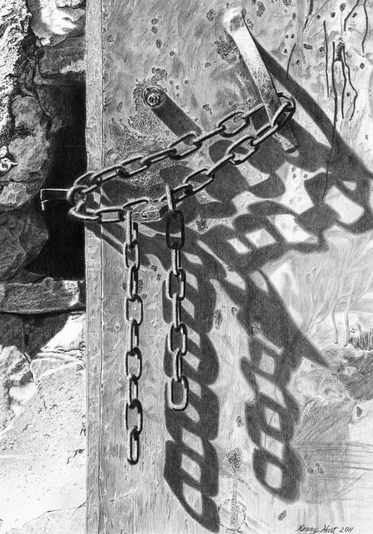 Locked Drawing by Ronny Hart Saatchi Art