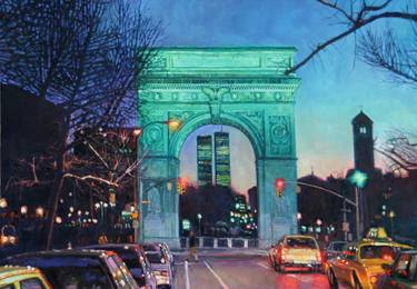 Original Cities Paintings by todd doney