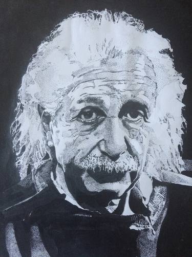 Einstein Portrait: Pen and Ink thumb