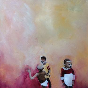 Original Figurative Children Paintings by dimeji onafuwa