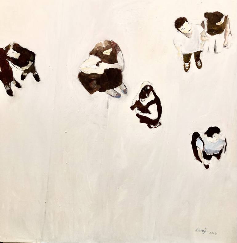 Original Figurative People Painting by Dimeji Onafuwa