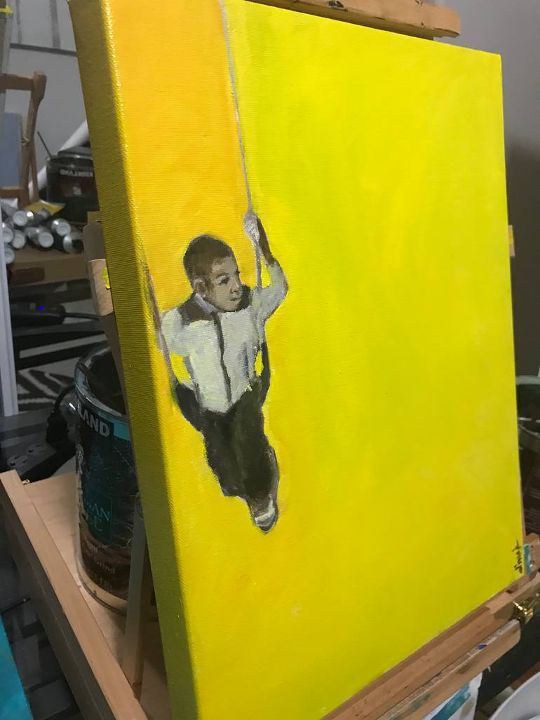 Original Figurative People Painting by Dimeji Onafuwa