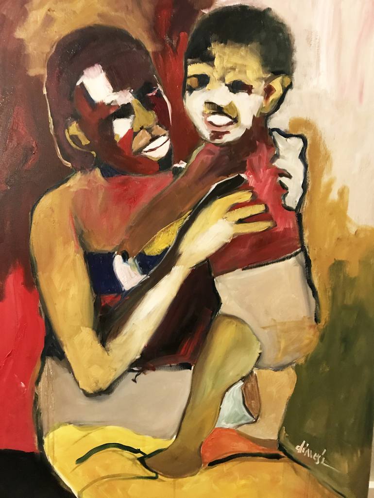 Print of People Paintings by Dimeji Onafuwa
