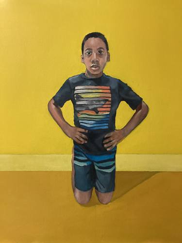 Original Figurative Children Paintings by dimeji onafuwa