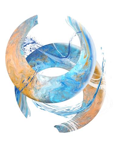 Original Contemporary Abstract Digital by L Daniels