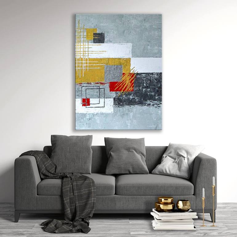 Original Abstract Painting by L Daniels
