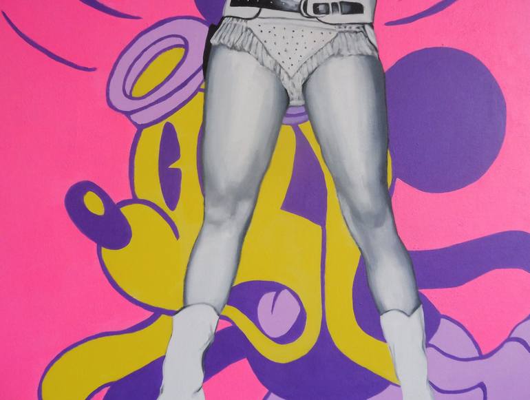 Original Pop Art Popular culture Painting by Raffaella Bertolini