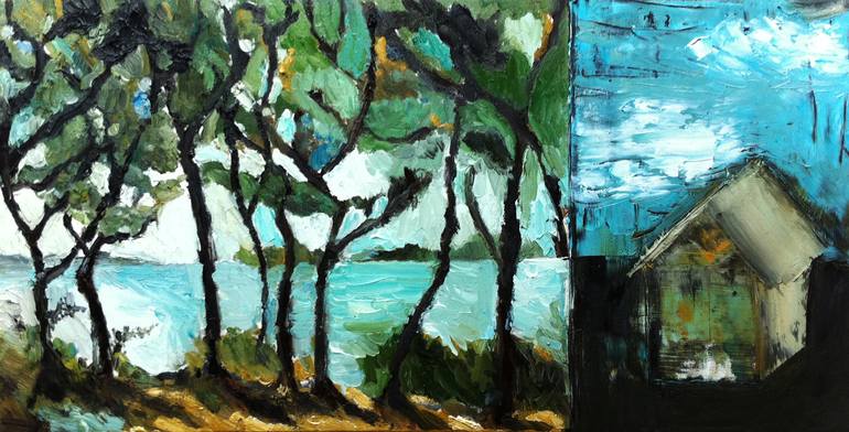 Original Expressionism Landscape Painting by Lucie Hoffmann